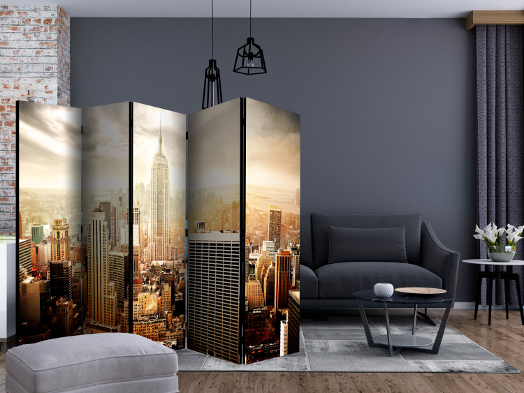 Room Separator Windswept II - New York architecture with sunlight glare 133928 additionalImage 4
