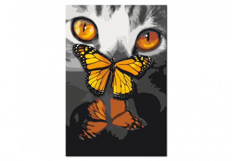 Paint by Number Kit Kitten and Butterfly 134628 additionalImage 4