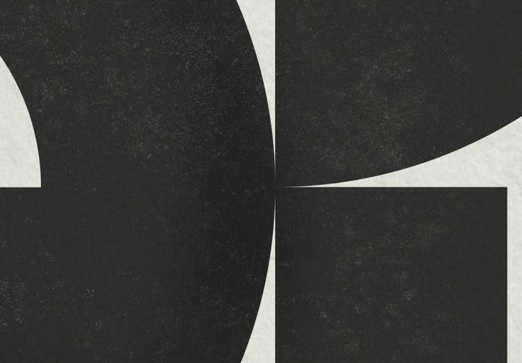 Canvas Print Black shapes - irregular geometric figures on a white background 134828 additionalImage 5
