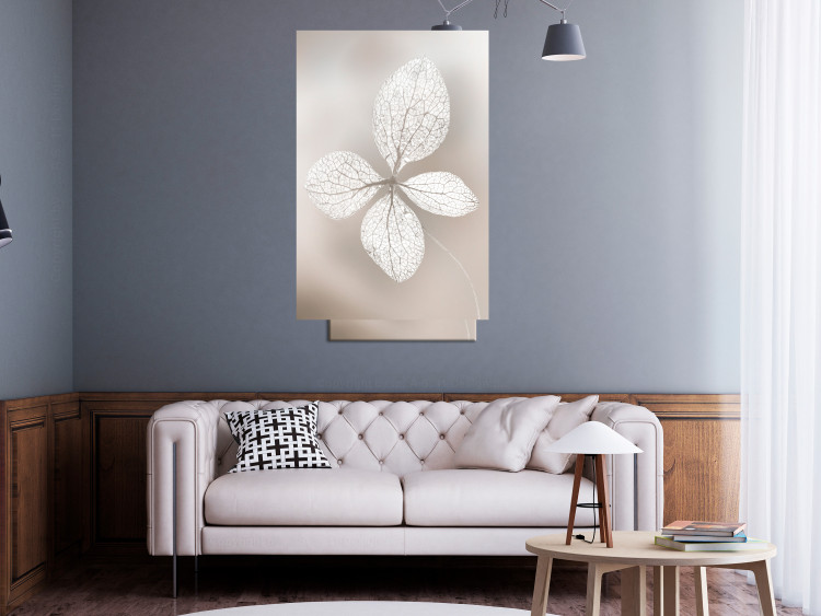 Wall Poster Lacy Beauty - bright composition with a plant with translucent leaves 135828 additionalImage 11