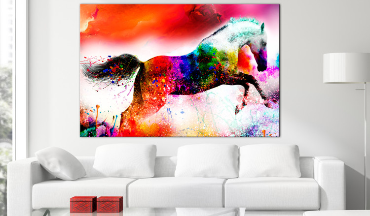 Large canvas print Happy Stallion [Large Format] 136428 additionalImage 5