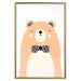 Wall Poster Bear in a Bowtie - colorful funny bear on a white contrasting background 138128 additionalThumb 19