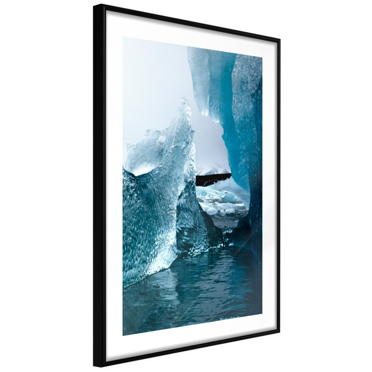 Poster Icy Abstraction - water amidst glaciers against a winter landscape 138728 additionalImage 6