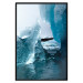 Poster Icy Abstraction - water amidst glaciers against a winter landscape 138728 additionalThumb 19
