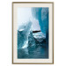 Poster Icy Abstraction - water amidst glaciers against a winter landscape 138728 additionalThumb 26