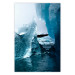 Poster Icy Abstraction - water amidst glaciers against a winter landscape 138728