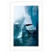 Poster Icy Abstraction - water amidst glaciers against a winter landscape 138728 additionalThumb 15