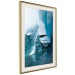 Poster Icy Abstraction - water amidst glaciers against a winter landscape 138728 additionalThumb 10