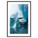 Poster Icy Abstraction - water amidst glaciers against a winter landscape 138728 additionalThumb 24