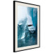 Poster Icy Abstraction - water amidst glaciers against a winter landscape 138728 additionalThumb 9