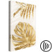 Canvas Golden Leaves With a Monstera - Elegant Plants With a Festive Atmosphere 148428 additionalThumb 6