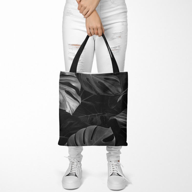 Shopping Bag Nocturnal monstera - a composition with rich detail of egoztic plants 148528 additionalImage 2