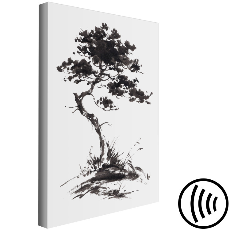 Canvas Japanese Pine - Oriental Motif Painted With Black Ink 149828 additionalImage 6