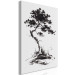 Canvas Japanese Pine - Oriental Motif Painted With Black Ink 149828 additionalThumb 2