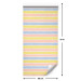 Modern Wallpaper Pastel Pattern - Pink, Yellow and Blue Stripes on a White Background 150028 additionalThumb 7