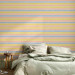 Modern Wallpaper Pastel Pattern - Pink, Yellow and Blue Stripes on a White Background 150028 additionalThumb 4