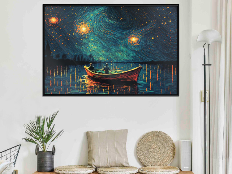Wall Poster A Trip Under the Stars - An Impressionistic Landscape With a View of the Sea 151128 additionalImage 23