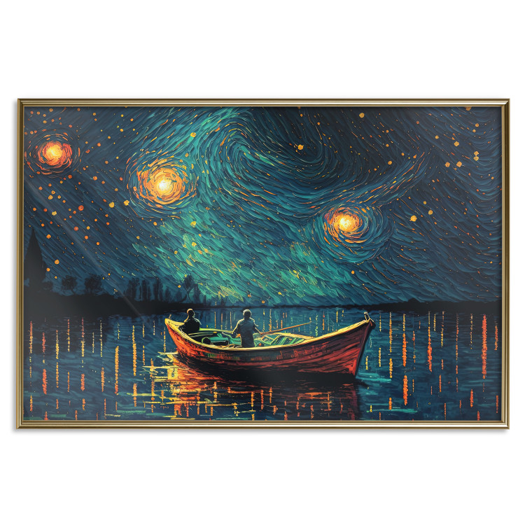 Wall Poster A Trip Under the Stars - An Impressionistic Landscape With a View of the Sea 151128 additionalImage 20