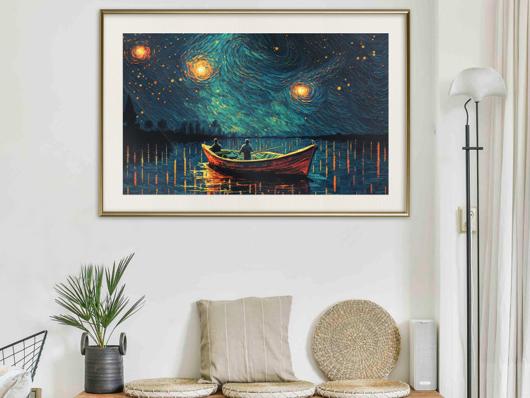 Wall Poster A Trip Under the Stars - An Impressionistic Landscape With a View of the Sea 151128 additionalImage 10