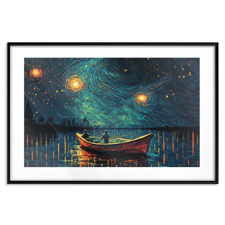 Wall Poster A Trip Under the Stars - An Impressionistic Landscape With a View of the Sea 151128 additionalImage 12
