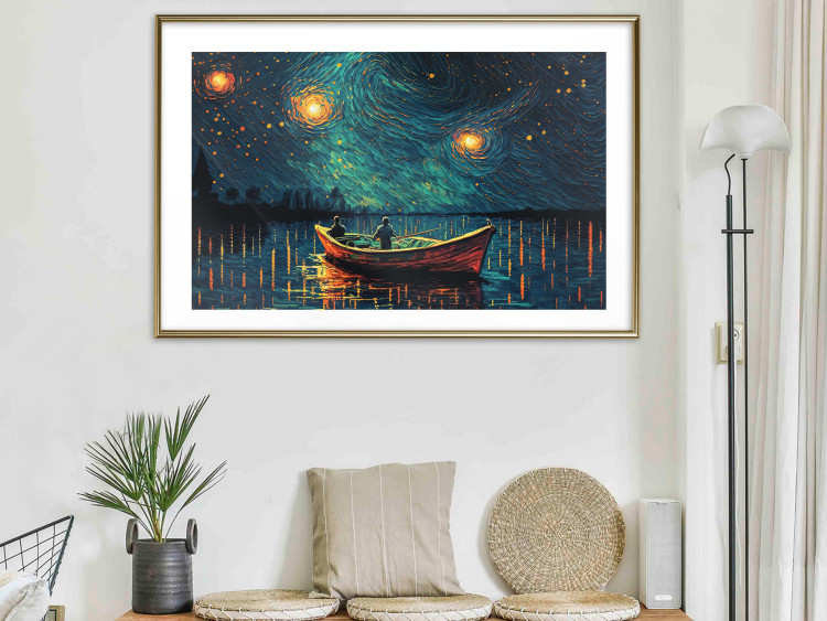 Wall Poster A Trip Under the Stars - An Impressionistic Landscape With a View of the Sea 151128 additionalImage 9