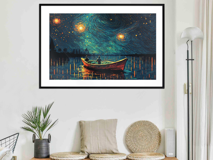 Wall Poster A Trip Under the Stars - An Impressionistic Landscape With a View of the Sea 151128 additionalImage 27