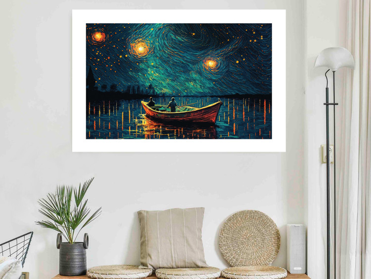 Wall Poster A Trip Under the Stars - An Impressionistic Landscape With a View of the Sea 151128 additionalImage 19