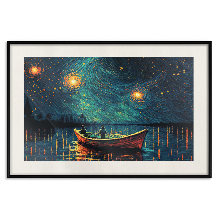 Wall Poster A Trip Under the Stars - An Impressionistic Landscape With a View of the Sea 151128 additionalImage 25