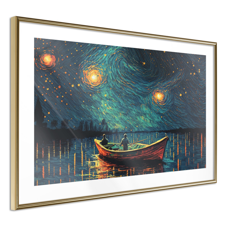Wall Poster A Trip Under the Stars - An Impressionistic Landscape With a View of the Sea 151128 additionalImage 15