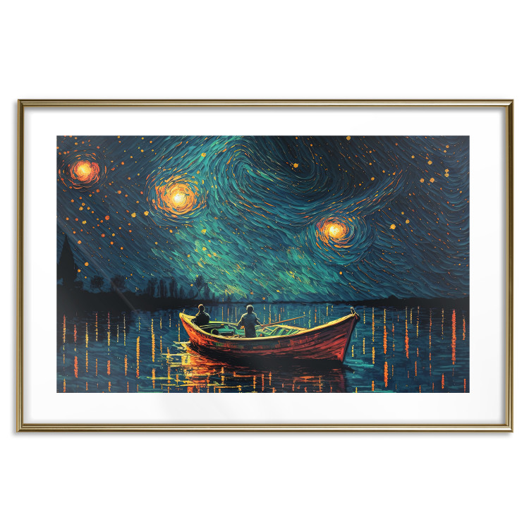 Wall Poster A Trip Under the Stars - An Impressionistic Landscape With a View of the Sea 151128 additionalImage 22