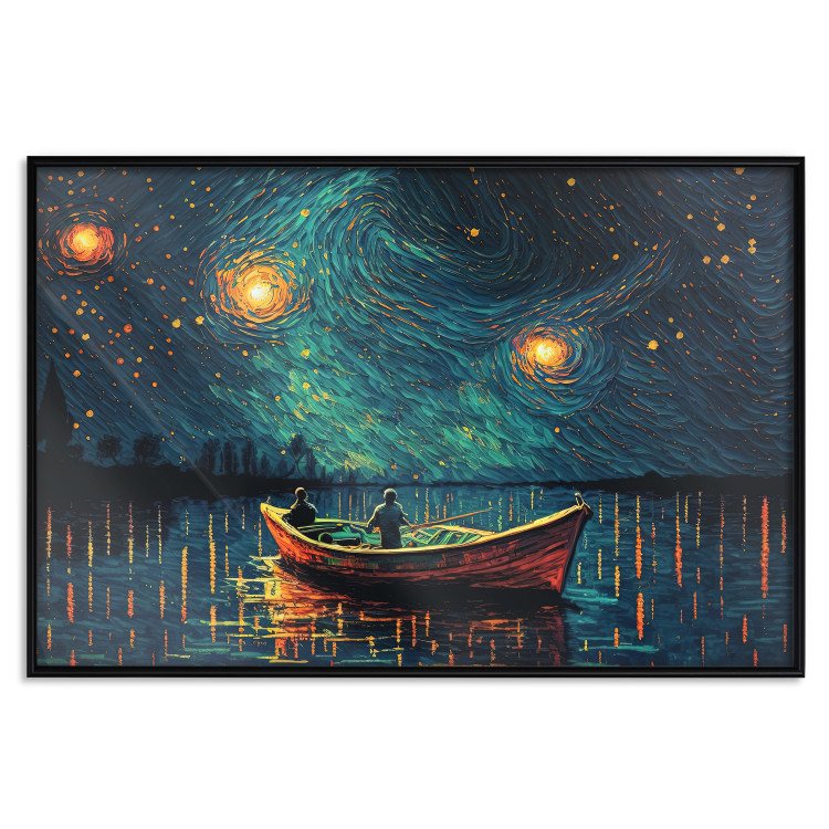 Wall Poster A Trip Under the Stars - An Impressionistic Landscape With a View of the Sea 151128 additionalImage 14