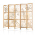 Folding Screen Tropical Safari - Wild Animals in Beige Shades on a White Background II [Room Dividers] 151728 additionalThumb 5
