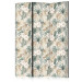 Room Divider Blooming Wildness - Tropical Plants on a Beige Background [Room Dividers] 152028