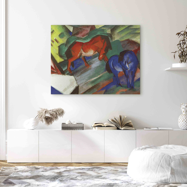 Reproduction Painting Red and Blue Horses 153628 additionalImage 3