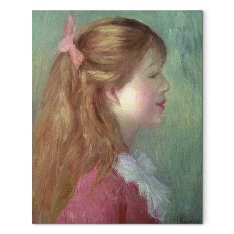 Art Reproduction Young girl with Long hair in profile 157728