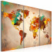 Canvas Print Painted World - triptych 55428 additionalThumb 2