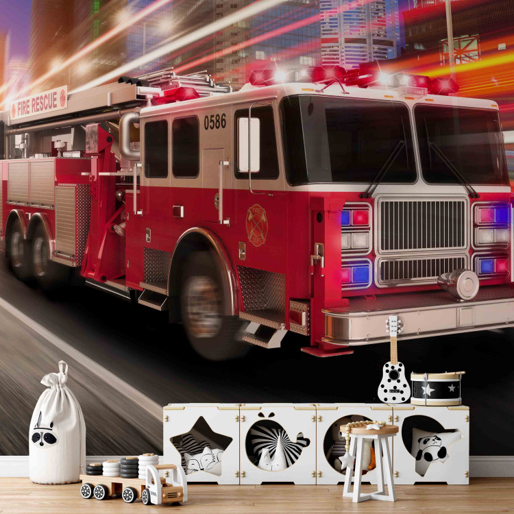 Wall Mural Fire truck 61128 additionalImage 3