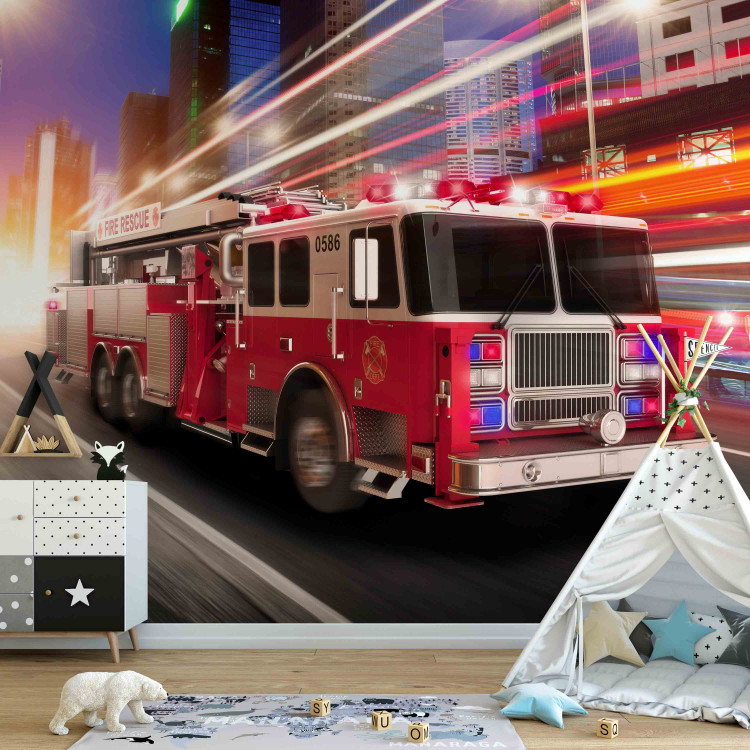 Wall Mural Fire truck 61128 additionalImage 5