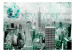 Wall Mural Emerald New York - Capture of Architecture with Text and Stamp 61528 additionalThumb 1