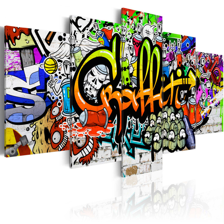 Canvas Print Artistic Graffiti 63828 additionalImage 2