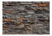 Wall Mural Dark façade - background with stone textures and bronze elements 92028 additionalThumb 1