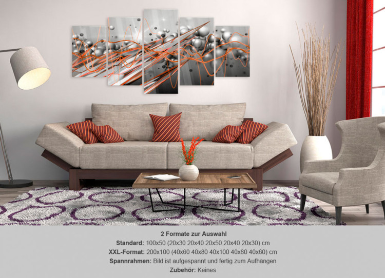 Acrylic print Orange Stream  92828 additionalImage 7