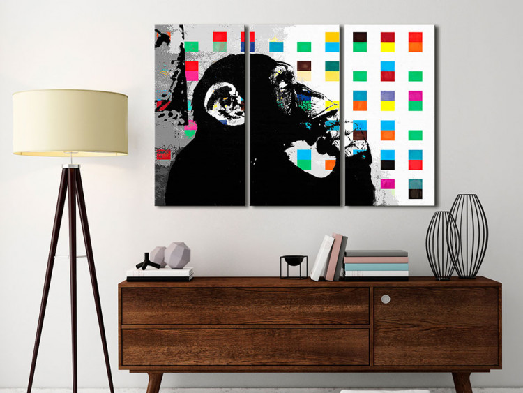 Canvas Print The Thinker Monkey by Banksy 94328 additionalImage 3