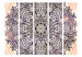 Folding Screen Oriental Artistry II - purple oriental mandala on beige background 97928 additionalThumb 3