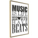 Wall Poster Music Is Life - composition with black and white texts and a heart between them 114738 additionalThumb 12