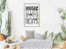 Wall Poster Music Is Life - composition with black and white texts and a heart between them 114738 additionalThumb 5