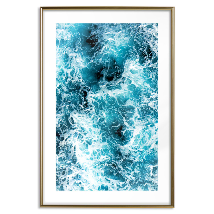 Wall Poster Sea Current - nautical composition with foamy sea waves 115238 additionalImage 16
