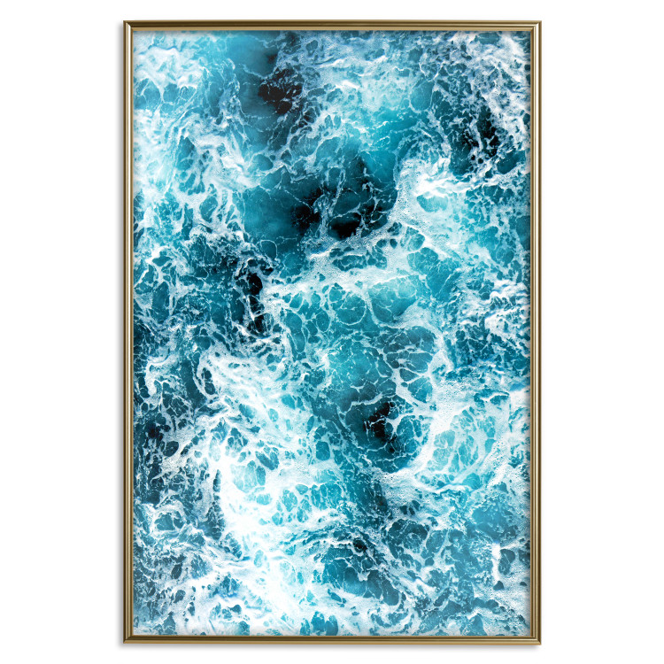 Wall Poster Sea Current - nautical composition with foamy sea waves 115238 additionalImage 17