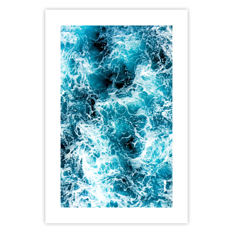 Wall Poster Sea Current - nautical composition with foamy sea waves 115238 additionalImage 25