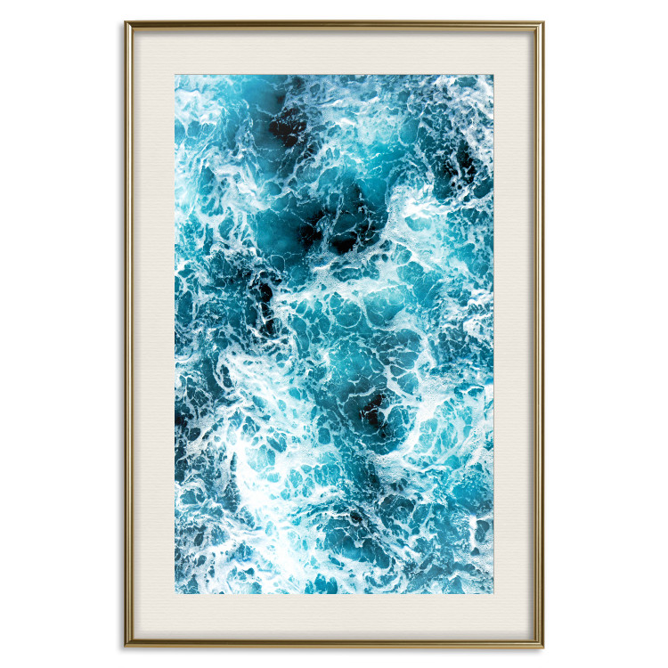 Wall Poster Sea Current - nautical composition with foamy sea waves 115238 additionalImage 20
